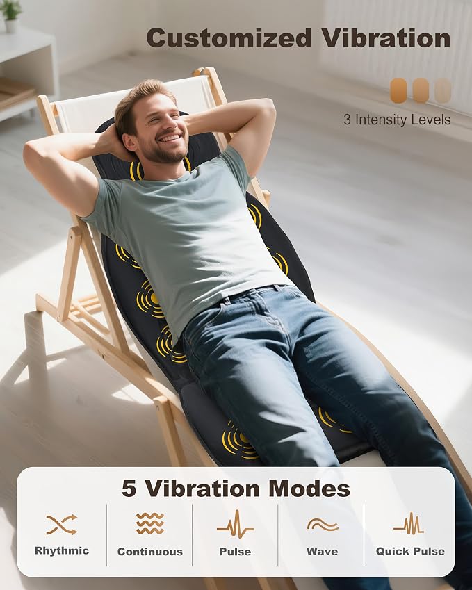 Beleduc Back Massager Chair Pad, Gift for Women Men - Image 3