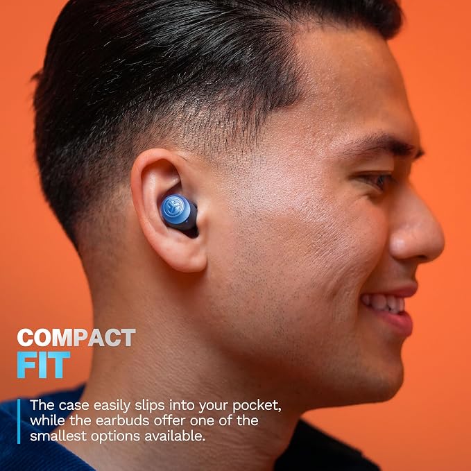 JLab Go Air Pop+ True Wireless Earbuds, in Ear Headphones, Bluetooth Earphones, 35H Playtime Ear Buds, Bluetooth Earbuds with Microphone, USB-C Charging Case, Dual Connect, EQ3 Sound, Navy Blue | Bluetooth Earbuds, In Ear Wireless with Microphone, Char... - Image 6