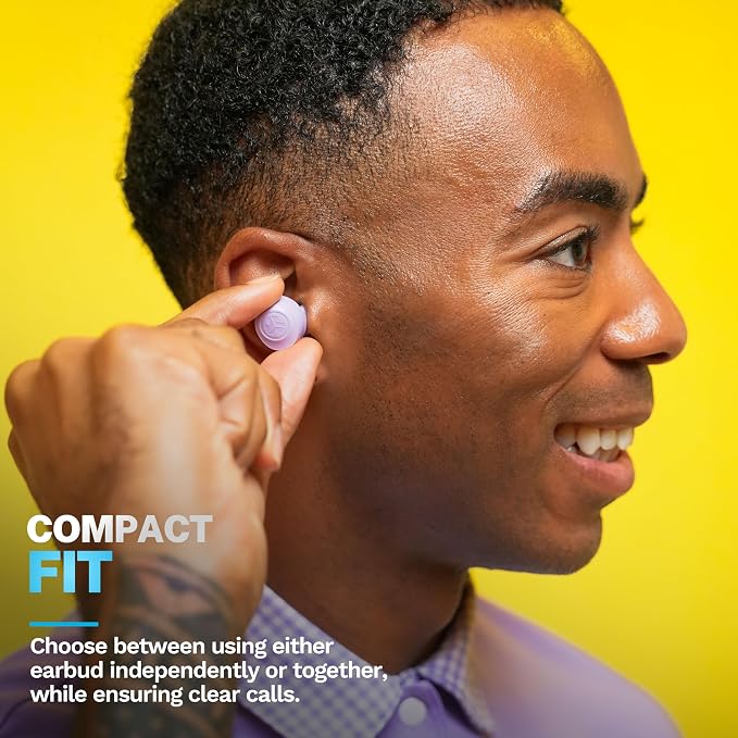 JLab Go Air Pop+ True Wireless Bluetooth Earbuds, in Ear Headphones with Microphone, 35H Playtime, USB-C Charging Case, Dual Connect, EQ3 Sound, Lilac | Bluetooth Earbuds, In Ear Wireless with Microphone, Charging Box, JLab App, Dual Connection, EQ3 Sound - Image 5