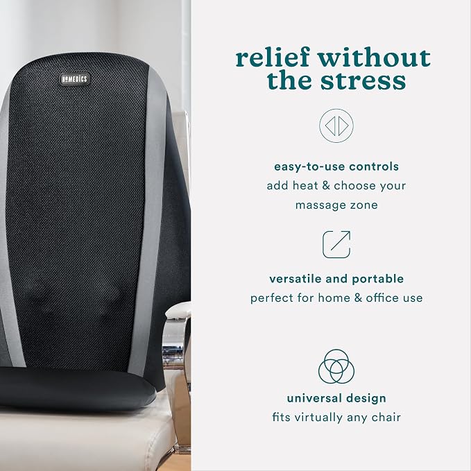 Homedics Shiatsu Massage Cushion with Soothing Heat - Image 6