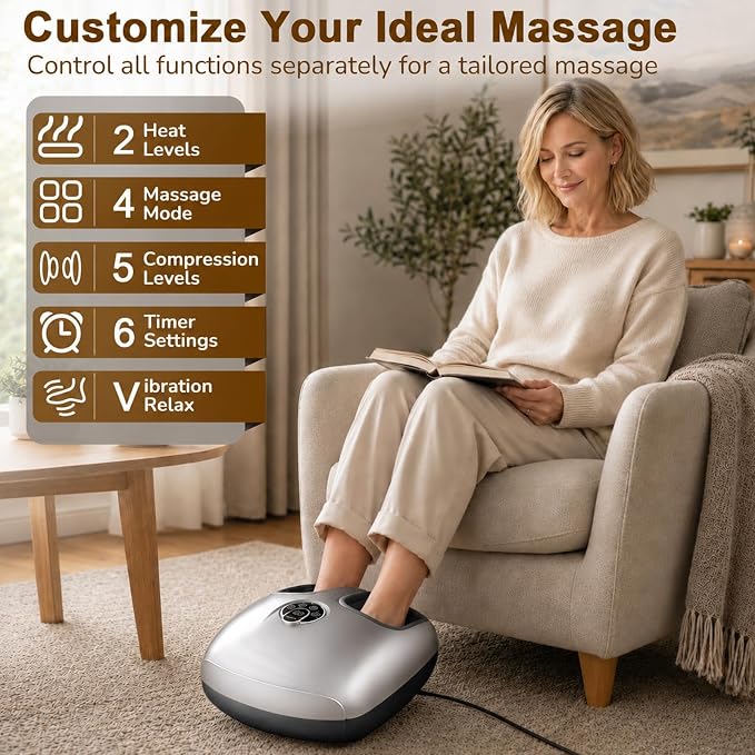 JZBRAIN Foot Massager for Plantar Fasciitis and Neuropathy, 2026 Upgraded - Image 3