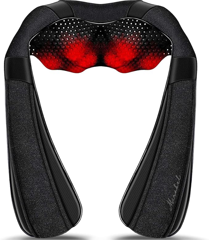 Shiatsu Neck Back & Shoulder Massager with Heat for Pain Relief Deep Tissue by MirakelMassagerwithHeat