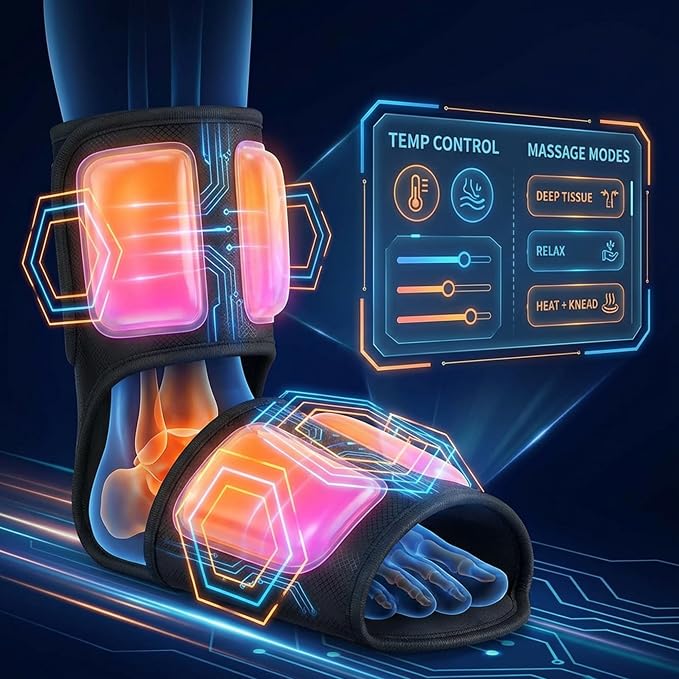 Heated Cordless Foot Massager for Plantar Pain Relief & Swelling for Ankle, Feet and Blood Circulation, Perfect Gifts for Men Women, Dad Mom (Birthday, Holiday) - Image 7