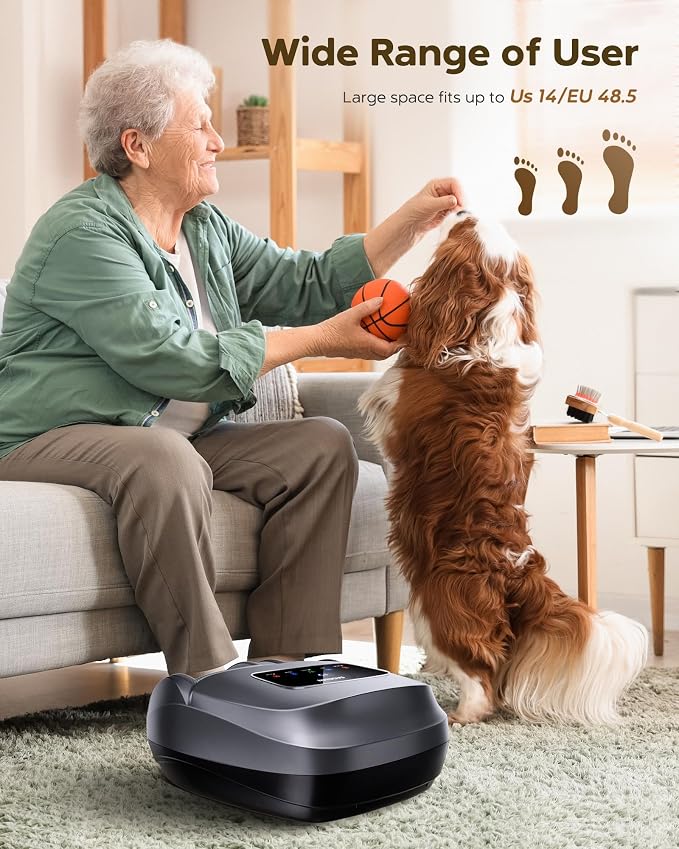 EaseZen Foot Massager with Heat for Neuropathy Plantar Fasciitis Relief - Image 8