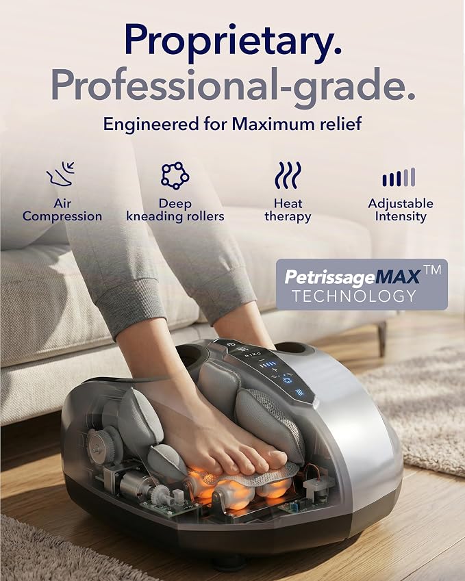 MIKO Shiatsu Foot Massager with Heat and Air Compression - Image 4