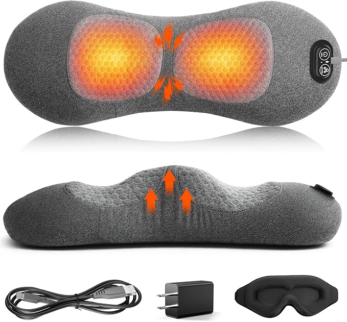Upgraded Triple Fusion Back Massager with Heat, Vibration & Stretch, Grey by Unknown