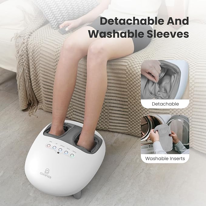 COMFIER Shiatsu Foot Massager with Heat, Kneading and Vibration Heated Foot Feet Massager for Neuropathy Plantar Fasciitis - Image 8