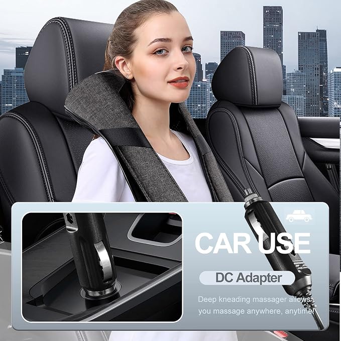 Shiatsu Neck and Back Massager with Heat for Pain Relief Deep Tissue Gifts - Image 4