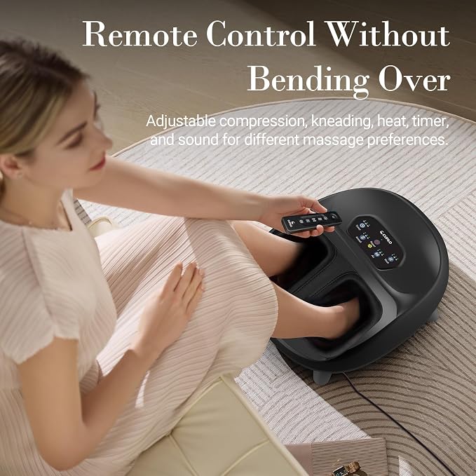 CuPiLo Foot Massager with Heat, FSA Eligible HSA Upgraded Full Foot Massage - Image 4