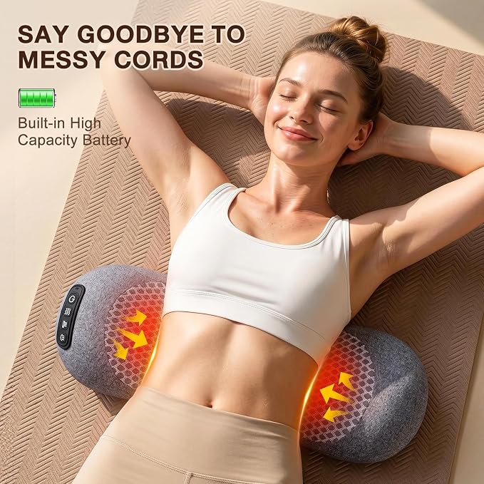 3-in-1 Triple Fusion Back Massager with Heat, Vibration & Stretching - Image 7