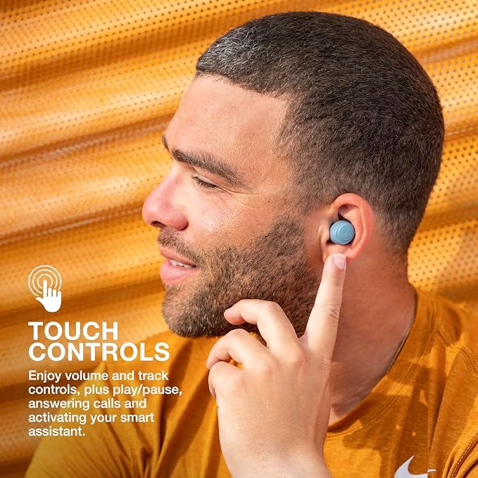 JLab Go Air Pop+ True Wireless Earbuds, Bluetooth Earbuds with Microphone, USB-C Charging Case, Dual Connect, EQ3 Sound, Slate - Image 4