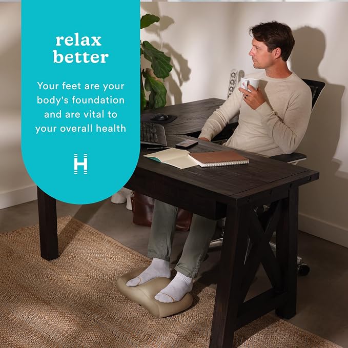 Homedics Comfy Footrest Massager, Soothes Tired Feet and Toes - Image 2