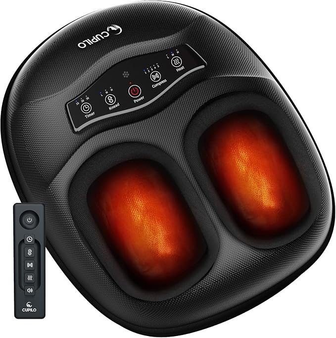 CuPiLo Foot Massager FSA Eligible HSA, Shiatsu Feet Massager with Heat by CUPILO