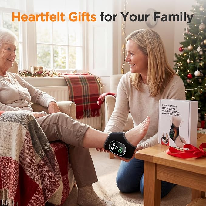 Foot Massager for Neuropathy, Cordless Ankle Massager & Ankle Heating Pad - Image 7