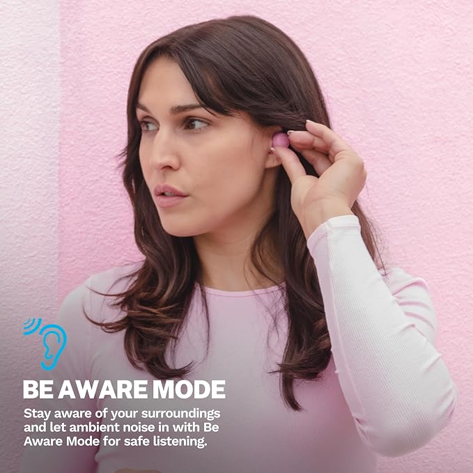 JLab Go Air Pop+, True Wireless Earbuds, Bluetooth Earbuds with Microphone, Dual Connect, EQ3 Sound, Pink - Image 3