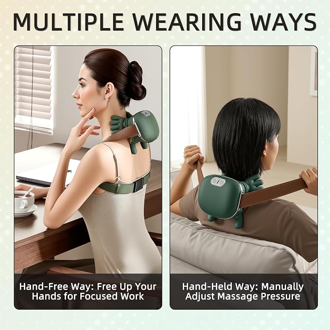 Neck Massager with Heat, 4D Shiatsu Deep Kneading for Muscle Pain Relief - Image 7