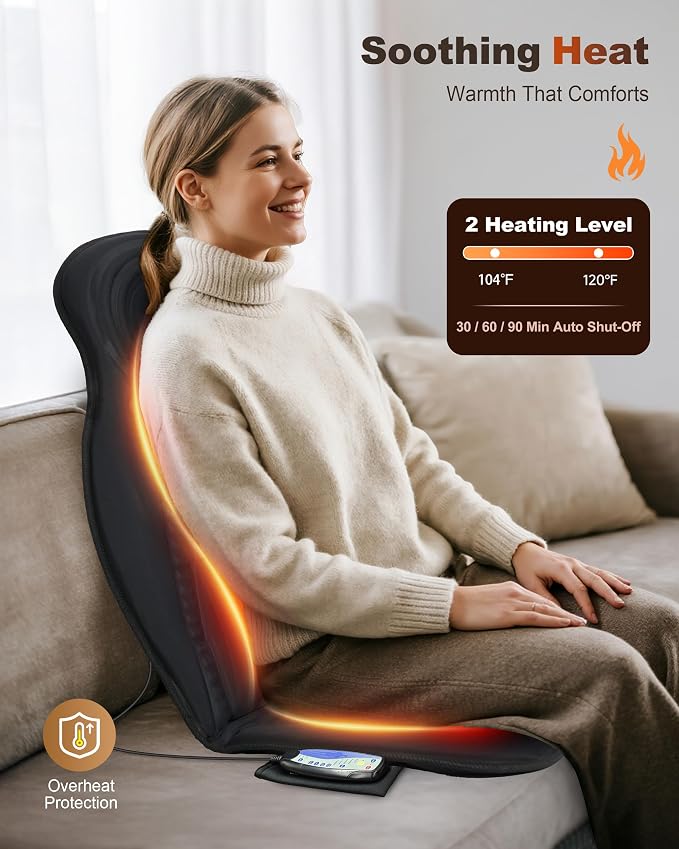 Beleduc Back Massager Chair Pad, Gift for Women Men - Image 2