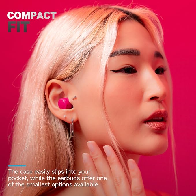 JLab Go Air Pop+, True Wireless Earbuds, Bluetooth Earbuds with Microphone, Dual Connect, EQ3 Sound, Dark Pink - Image 6