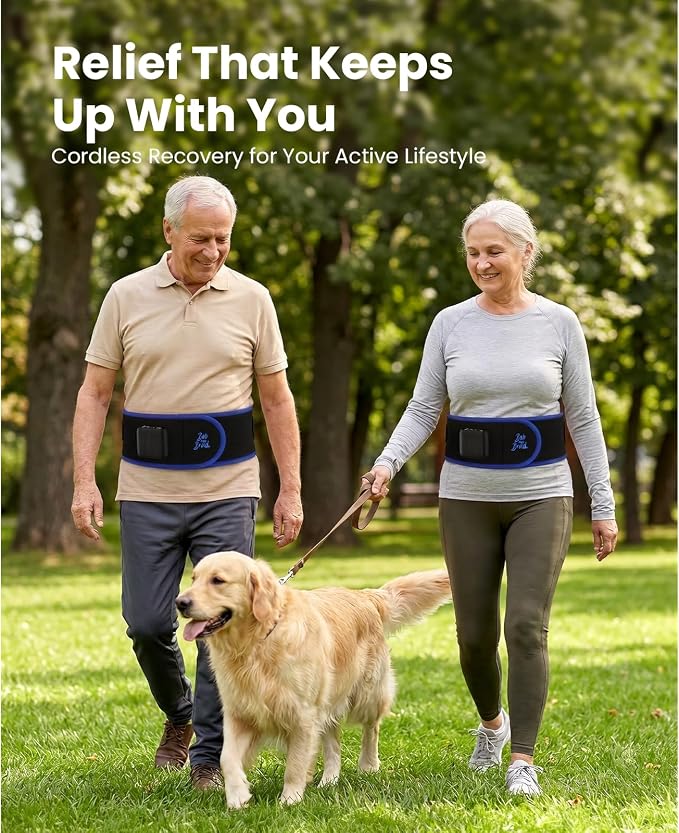 BOB AND BRAD ThermoRed Heating Pad Belt Massager for Lower Back Red Light - Image 7