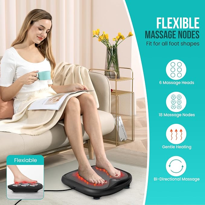 Snailax Shiatsu Foot Massager with Heat, FSA Eligible Massage Tools - Image 2