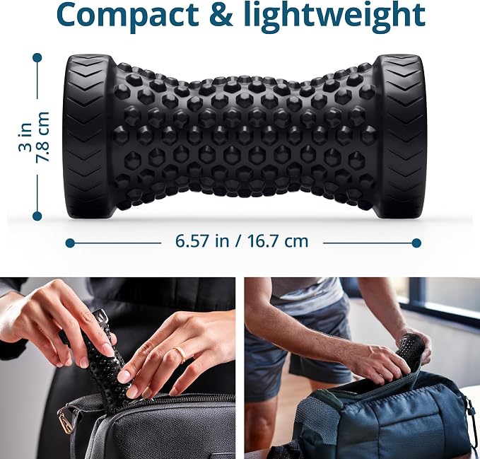 TheraFlow Foot Massager for Plantar Fasciitis Relief - Portable & Lightweight Foot Massager for Neuropathy Pain Relief for Feet, 360° Acupressure Nubs - Image 5