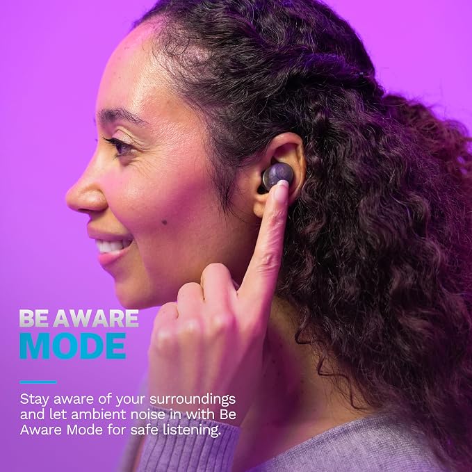 JLab Go Air Pop+, True Wireless Earbuds, Bluetooth Earbuds with Microphone, Dual Connect, EQ3 Sound, Clear | In-Ear Headphones, Bluetooth, Wireless Earbuds, Earbuds with Microphone, USB-C Charging Box, Dual Connect, EQ3 Sound - Image 3