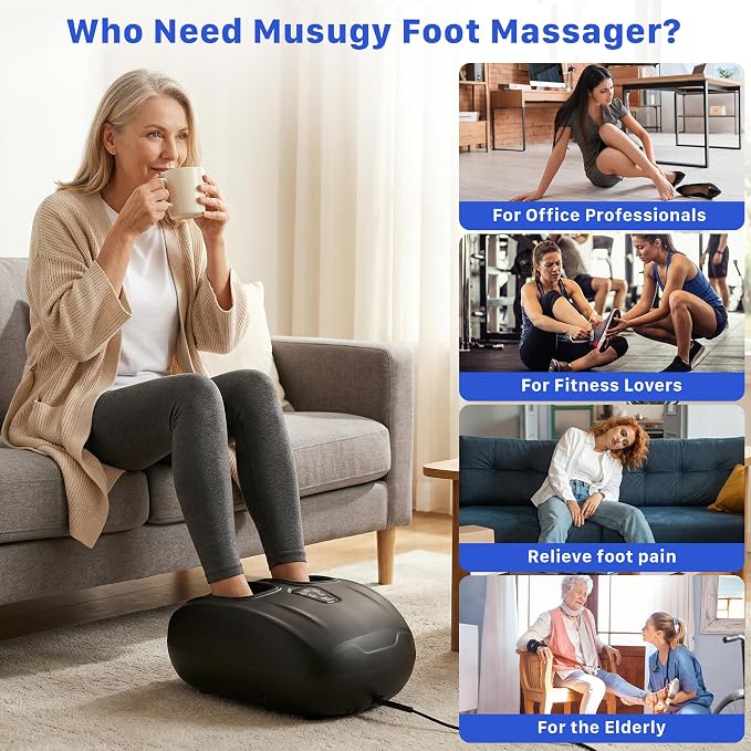 Foot Massager with Heat and Compression 2026 Upgraded Shiatsu Style - Image 5