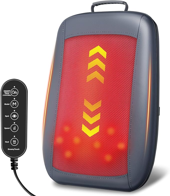 4D Electric Shiatsu Back Massager with Heat by Unknown