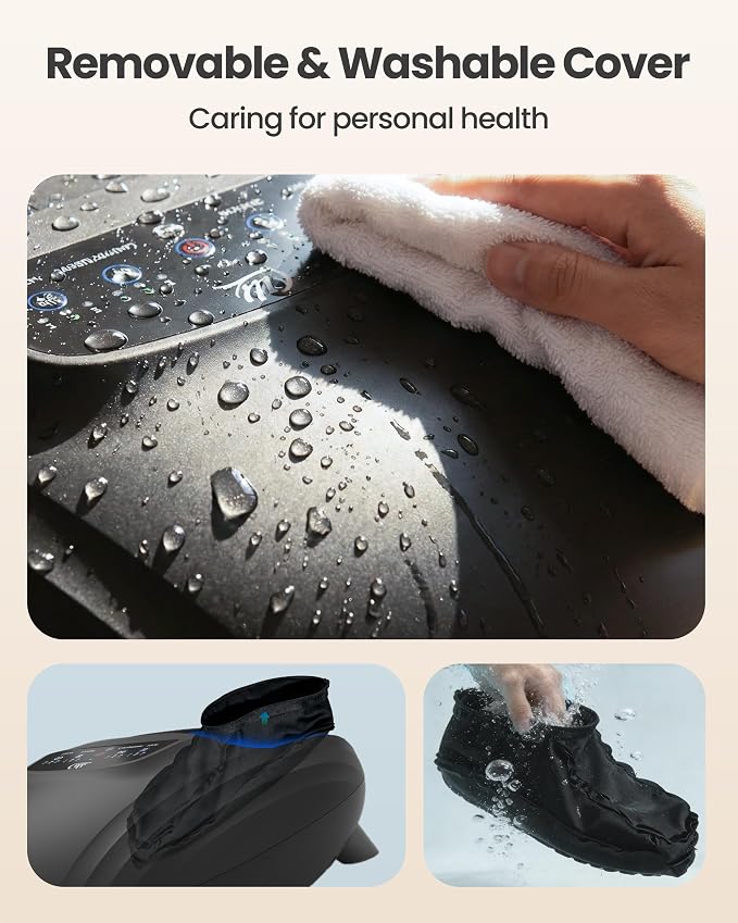 CILI Foot Massager with Heat, Shiatsu Foot Massage Machine for Plantar Fasciitis Neuropathy, 3 Sole & Instep Heating Levels, 3 Intensity Adjustable, Up to Size 14, Gifts for Him Her - Image 8