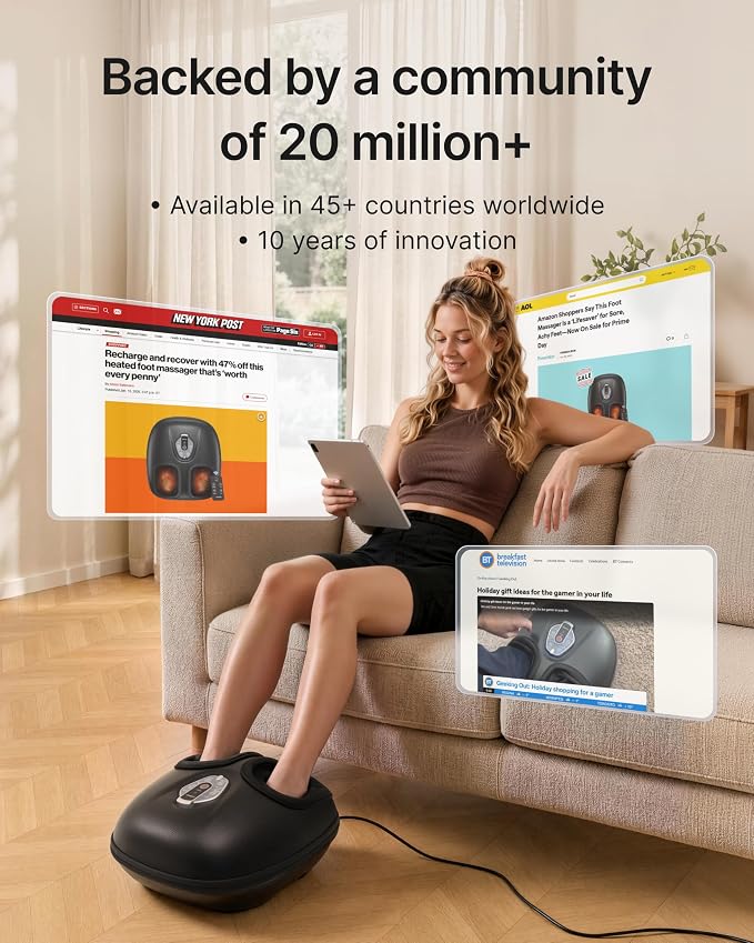 RENPHO Foot Massager with Heat, Birthday Gifts for Women, FSA Eligible HSA - Image 7