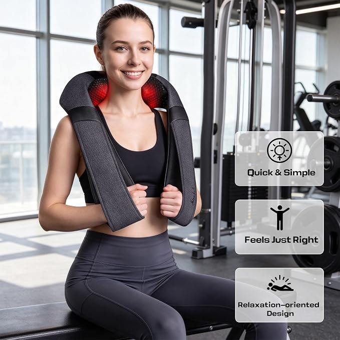 Mirakel Heat Neck Massager for Pain Relief Deep Tissue - Gift for Women Men - Image 5