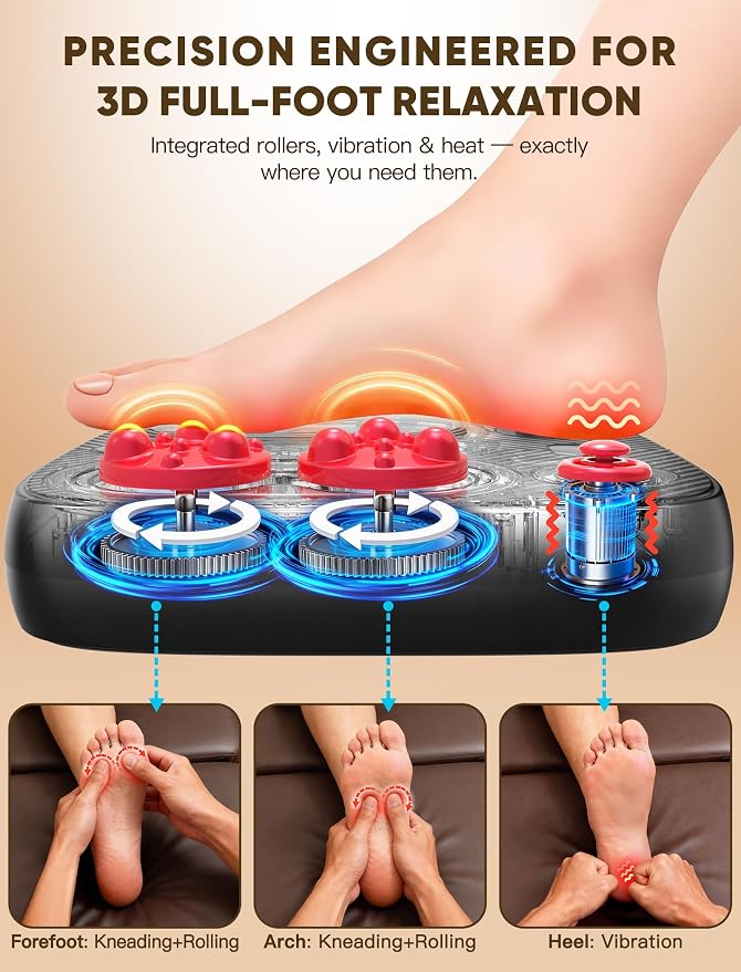 JZBRAIN Foot Massager with Vibration for Plantar Fasciitis, Neuropathy - Image 4