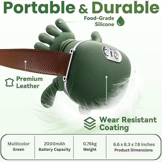 Neck Massager with Hands, Bionic Heated Shiatsu Neck & Back Massager 4D Wireless Portable Deep Tissue Electric Massage & Human Hand Simulation Heat Function for Neck Shoulder & Back Relaxation (Green) - Image 5