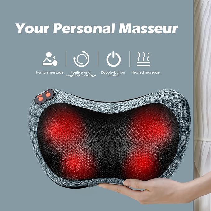 Papillon Back Massager for Pain Relief Deep Tissue with Heat, Gifts for Men - Image 5