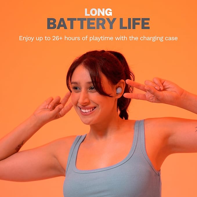 JLab Go Air Pop+, True Wireless Earbuds, Bluetooth Earbuds with Microphone, Dual Connect, EQ3 Sound, Light Blue - Image 4