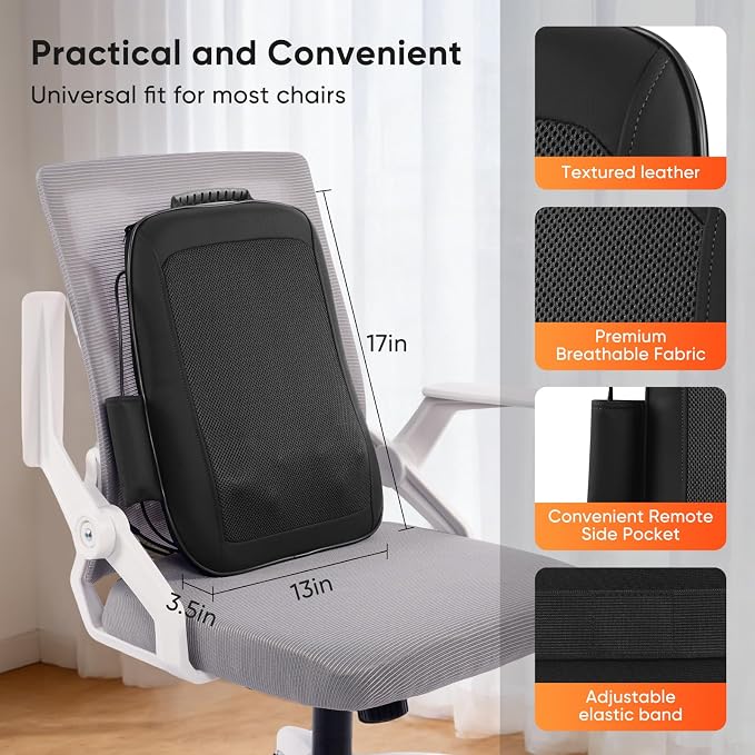 4D Electric Shiatsu Back Massager with Heat - Image 6
