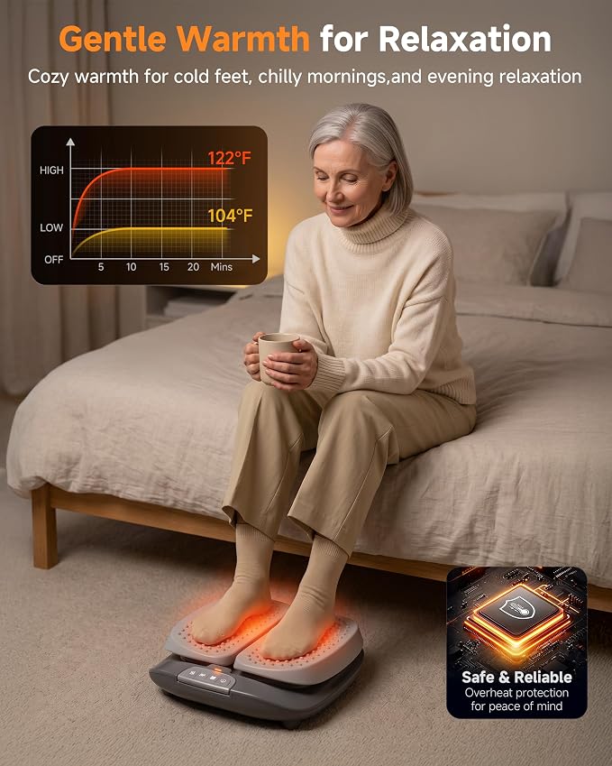 Vibration Foot Massager with Heat for Women Men, Home & Office - Image 4