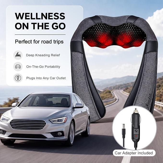Mirakel Heat Neck Massager for Pain Relief Deep Tissue - Gift for Women Men - Image 6