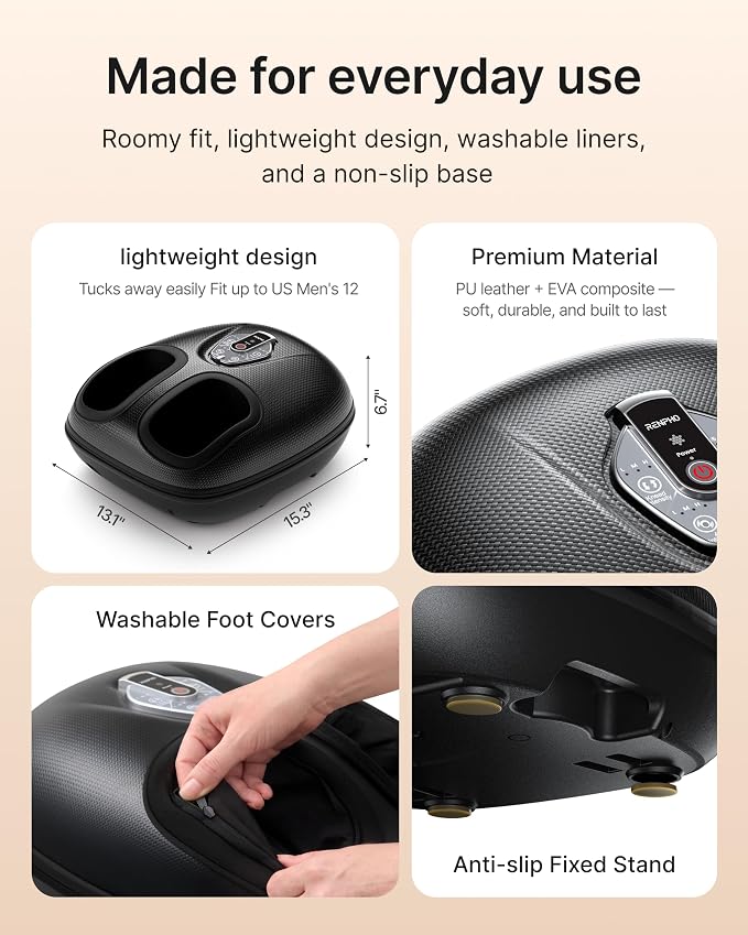 RENPHO Foot Massager with Heat, Birthday Gifts for Women, FSA Eligible HSA - Image 6