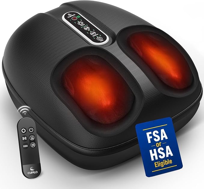 CuPiLo Foot Massager with Heat for Plantar Fasciitis, FSA Eligible HSA by CUPILO