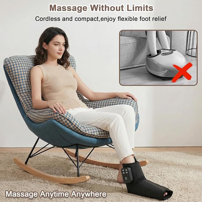 Heated Cordless Foot Massager for Plantar Pain Relief & Swelling for Ankle, Feet and Blood Circulation, Perfect Gifts for Men Women, Dad Mom (Birthday, Holiday) - Image 6