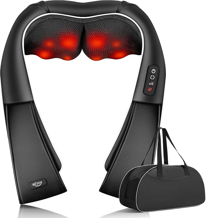 ALLJOY Neck Massager with Heat, Deep Tissue Shiatsu for Shoulders and Back by ALLJOY