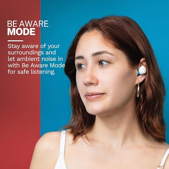 JLab Go Pop+, True Wireless Earbuds, Bluetooth 5, Dual Connect, IPX4, App Support, Confetti - Image 3