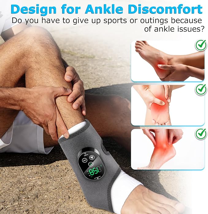 Neuropathy Foot Massager for Pain Relief, Ankle Heating Pad with Massage - Image 2