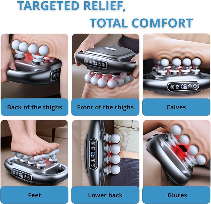 LEVILO 16 Head Massage Gun Deep Tissue for Back – Deep Tissue Massager - Image 4