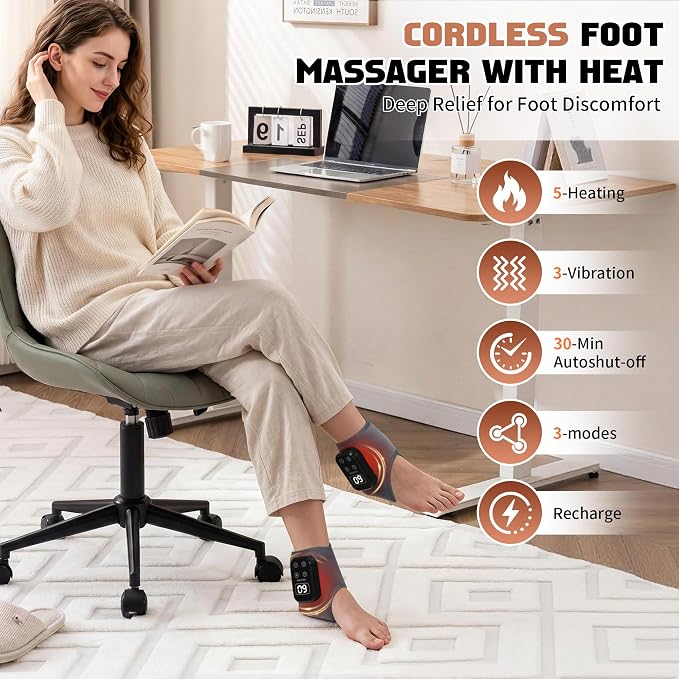 Foot Renew Massager for Neuropathy Cordless Ankle Massager - Image 4