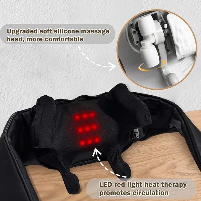 Joyset Cordless Neck and Shoulder Massager with Heat, 4D Shiatsu Kneading - Image 9