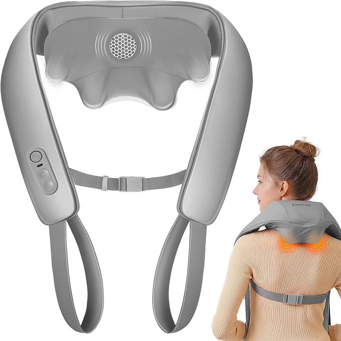 KNQZE Cordless Neck Massager for Pain Relief Deep Tissue with Heat by KNQZE