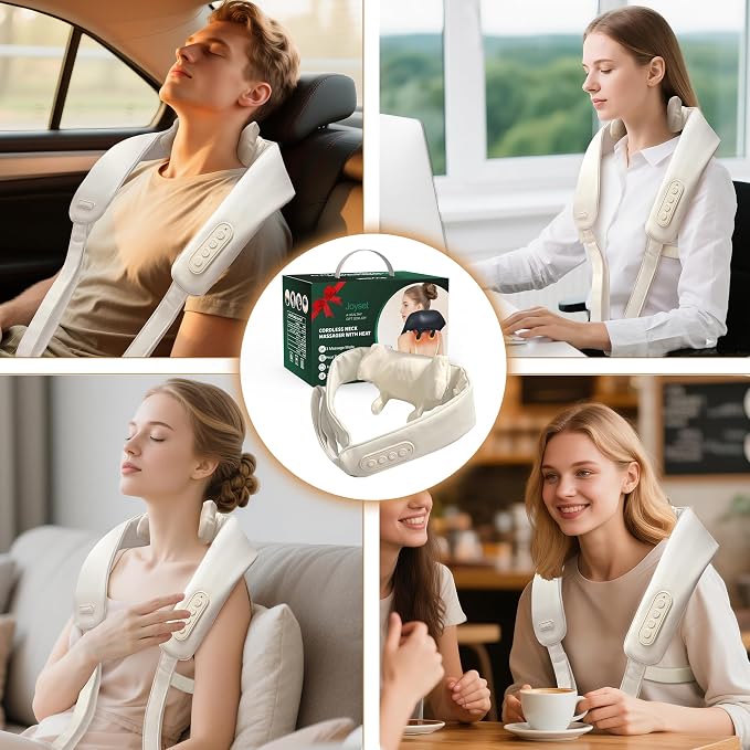 Joyset Cordless Neck and Shoulder Massager with Heat, 4D Shiatsu Kneading - Image 7