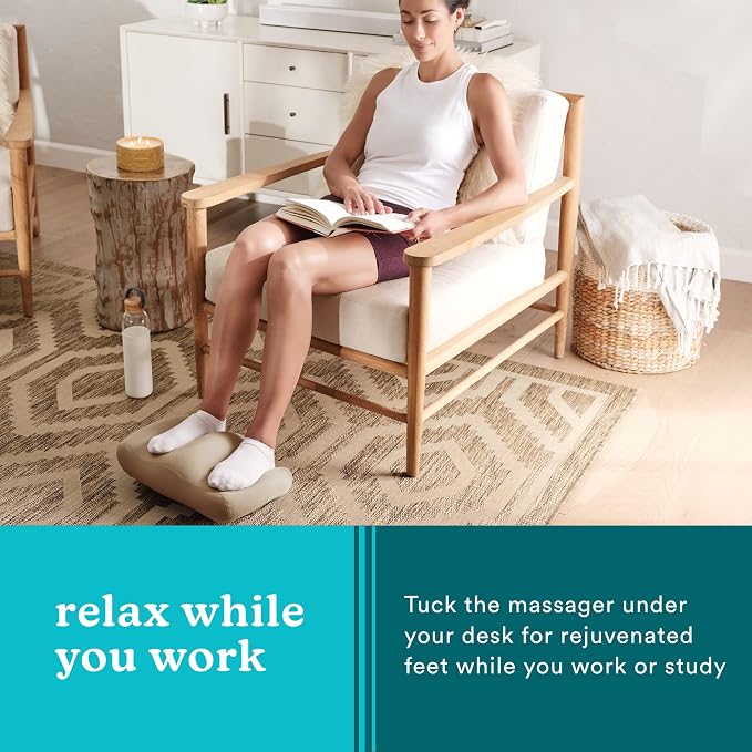 Homedics Comfy Footrest Massager, Soothes Tired Feet and Toes - Image 7